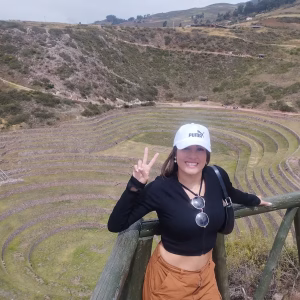 A single tourist in Moray