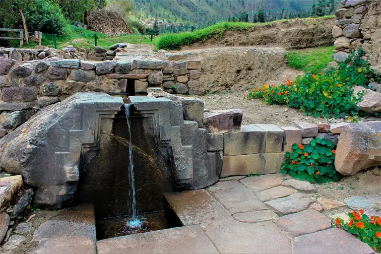 The water of teh Ñusta in Ollantaytambo