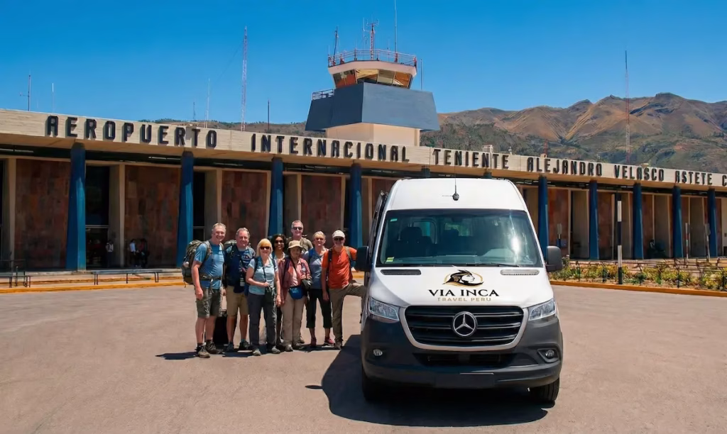 Via Inca Travel group in the airport of Cusco
